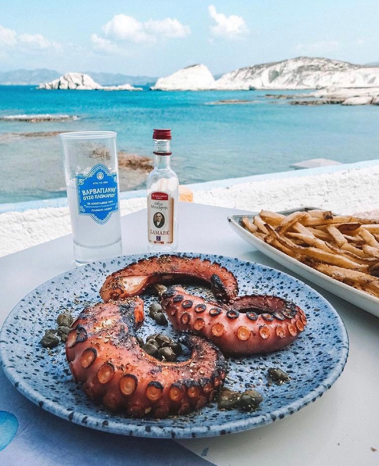 Octopus, louza & local cheeses